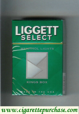 Liggett Select Menthol Lights Kings Box cigarettes hard box